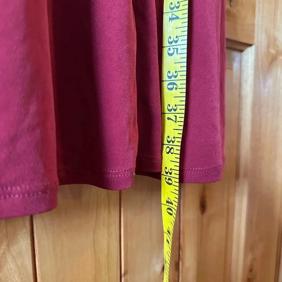 Torrid | Red Lace Sleeve Studio Knit Skater Dress | 2X - Picture 10 of 11